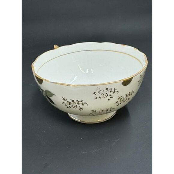 Tea cup and Saucer set grey, black and gold roses - Picture 12 of 16